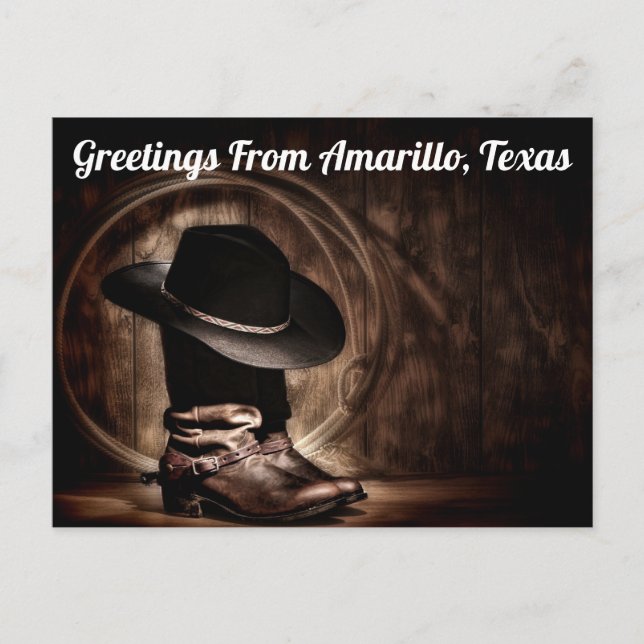 Carte Postale Salutations De Amarillo, Texas Postcard (Devant)