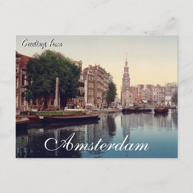 Carte Postale Salutations de Amsterdam Postcard (Devant)
