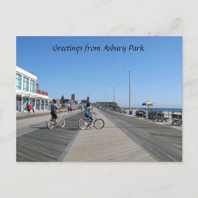 Carte Postale Salutations de Asbury Park, NJ (Devant)