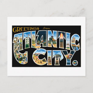 Carte Postale Salutations de Atlantic City