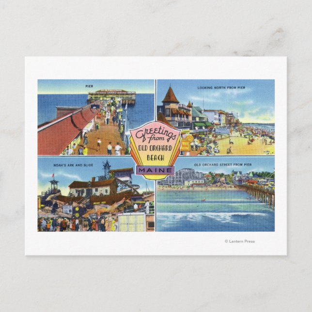 Carte Postale Salutations de avec vues Pittoresques (Devant)