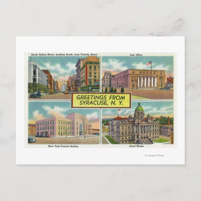 Carte Postale Salutations de avec vues Pittoresques 2 (Devant)