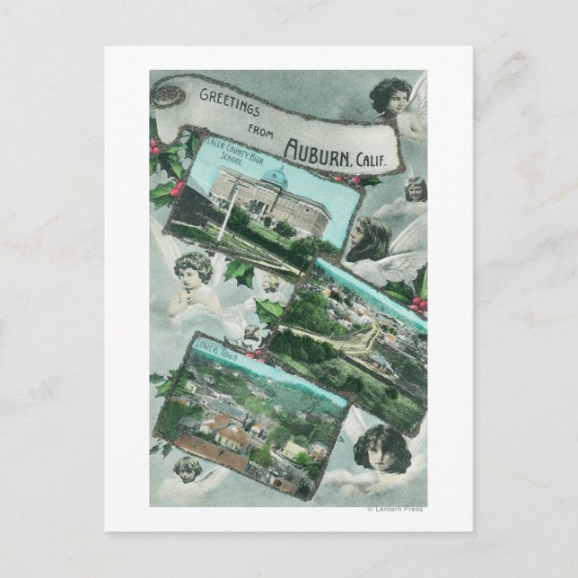 Carte Postale Salutations de avec vues PittoresquesAuburn, CA (Devant)