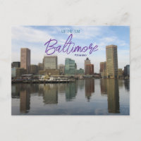 Salutations de Baltimore Maryland Postcard