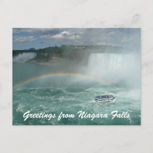 Carte Postale salutations de bateau niagara