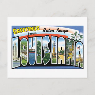 Carte Postale Salutations de Baton Rouge, Louisiane