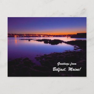 Carte Postale Salutations de Belfast Maine !