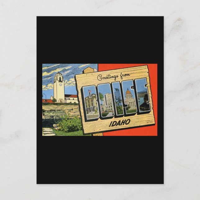 Carte Postale Salutations de Boise Idaho (Devant)