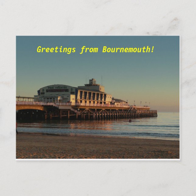 Carte Postale Salutations de Bournemouth ! (Devant)