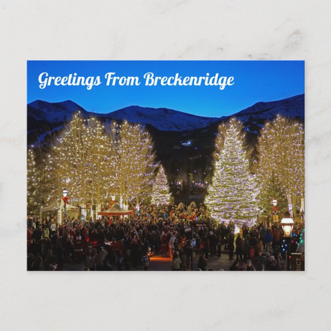Carte Postale Salutations De Breckenridge (Devant)