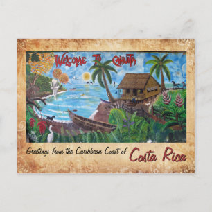 Carte Postale Salutations de Cahuita, Costa Rica