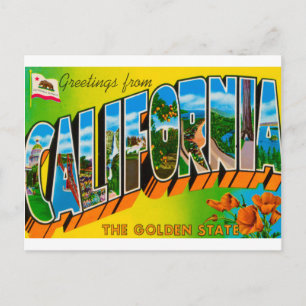 Carte Postale Salutations de Californie