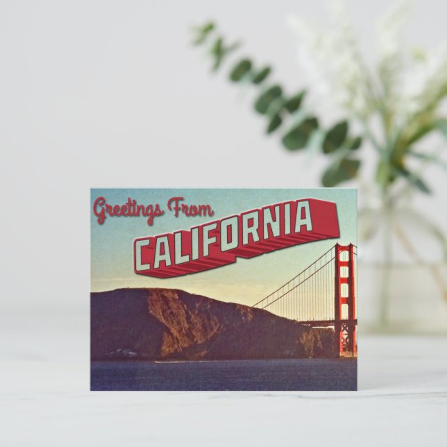 Carte Postale Salutations de Californie (Debout devant)
