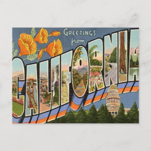 Carte Postale Salutations de Californie
