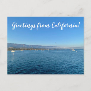 Carte Postale Salutations de Californie : Père Noël Barbara Post