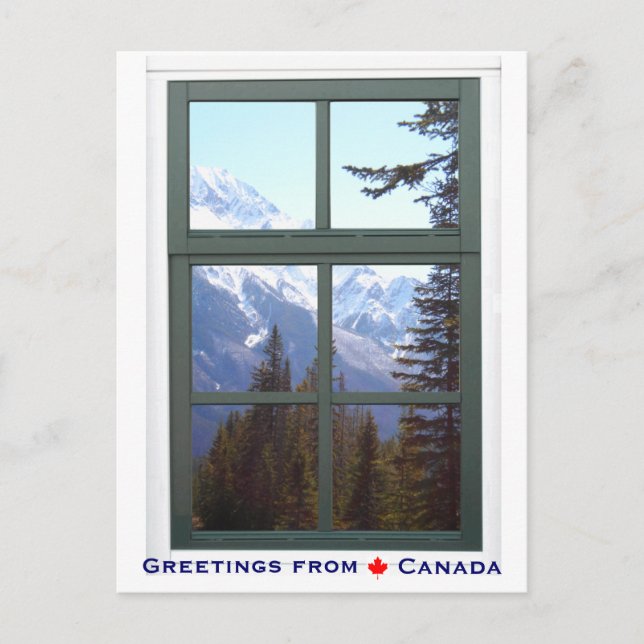 Carte Postale Salutations de Canada Rocky Mountains (Devant)