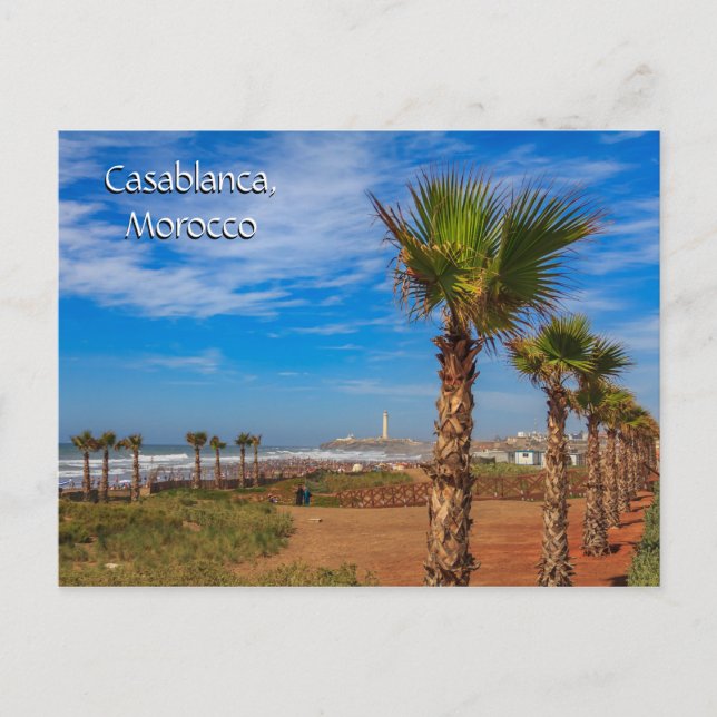 Carte Postale Salutations de Casablanca Maroc (Devant)