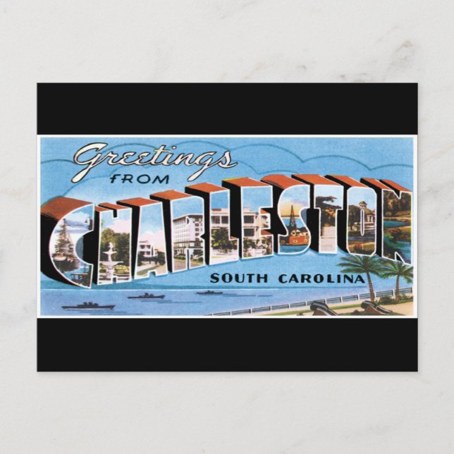 Carte Postale Salutations de Charleston (Devant)