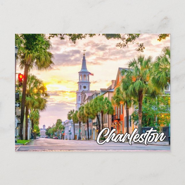 Carte Postale Salutations De Charleston, Caroline Du Sud, États- (Devant)