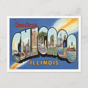 Carte Postale Salutations De Chicago Illinois