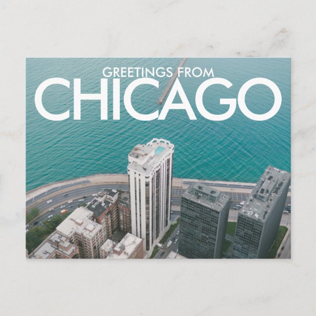 Carte Postale Salutations de Chicago Postcard (Devant)