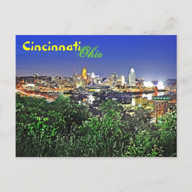 Carte Postale Salutations de Cincinnati, Ohio ! (Devant)
