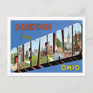 Carte Postale Salutations de Cleveland Ohio US City