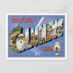 Carte Postale Salutations De Columbus Ohio
