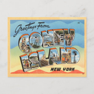 Carte Postale Salutations de Coney Island, New York Travel
