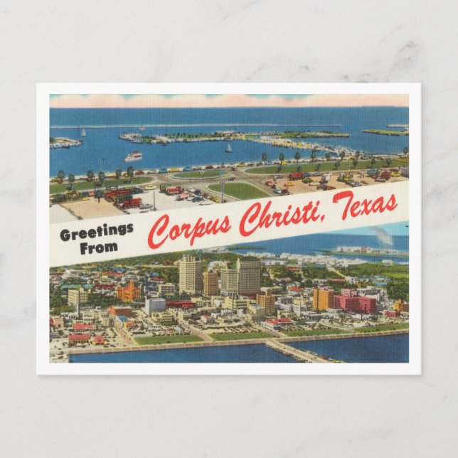 Carte Postale Salutations de Corpus Christi, Texas Travel (Devant)