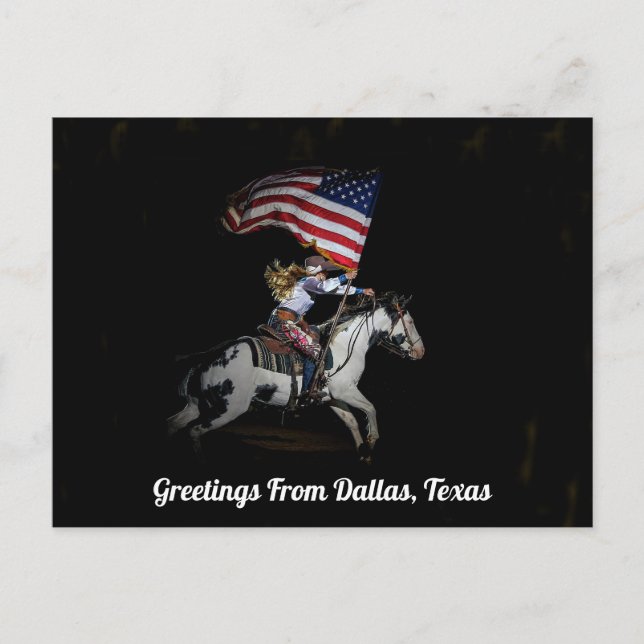 Carte Postale Salutations De Dallas, Texas (Devant)