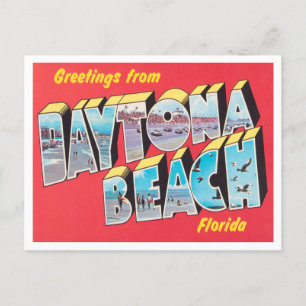 Carte Postale Salutations de Daytona Beach, Floride Travel