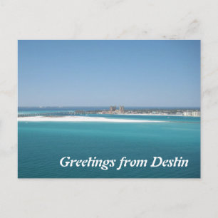 Carte Postale Salutations de Destin