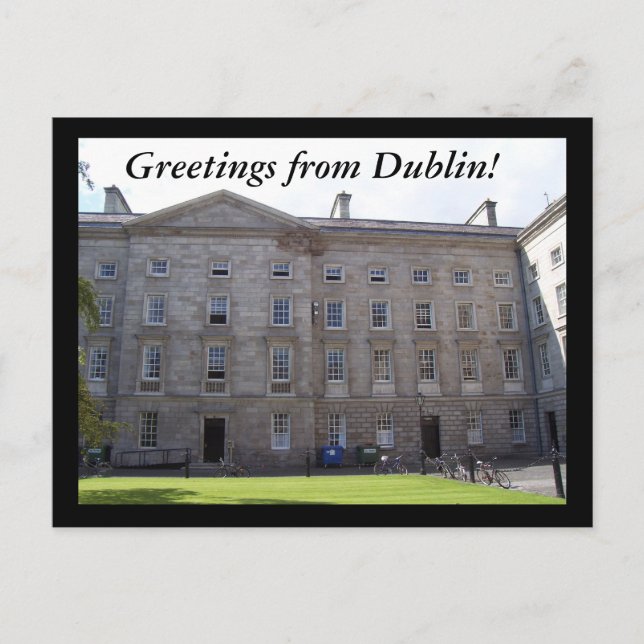 Carte Postale Salutations de Dublin ! (Devant)