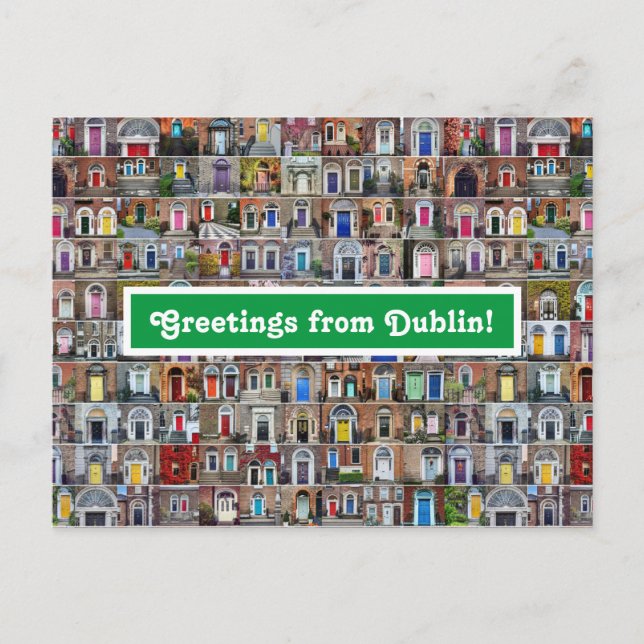 Carte Postale Salutations de Dublin Postcard (Devant)