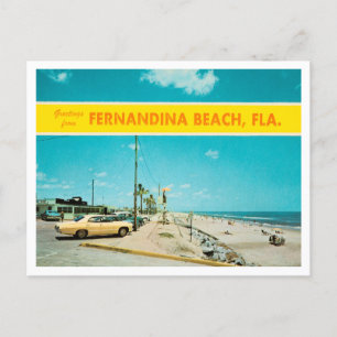 Carte Postale Salutations de Fernandina Beach, Floride Travel