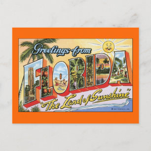 Carte Postale Salutations De Floride