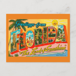 Carte Postale Salutations De Floride