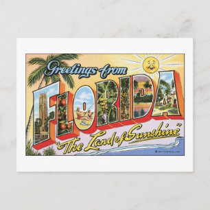 Carte Postale Salutations de Floride