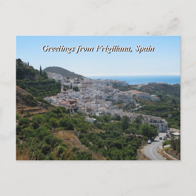 Carte Postale Salutations de Frigiliana, Espagne (Devant)