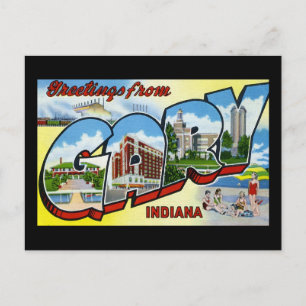 Carte Postale Salutations de Gary Indiana