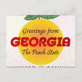 Carte Postale Salutations de Géorgie