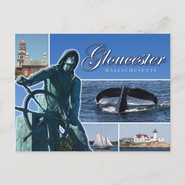 Carte Postale Salutations de Gloucester, MA (Devant)