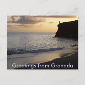 Carte Postale Salutations de Grenada Postcard