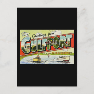 Carte Postale Salutations de Gulfport Mississippi