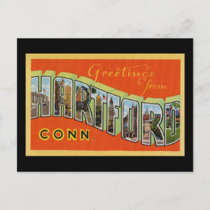 Carte Postale Salutations de Hartford Connecticut
