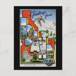 Carte Postale Salutations de Idaho