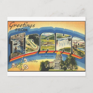 Carte Postale Salutations de Idaho