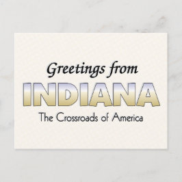 Carte Postale Salutations de Indiana