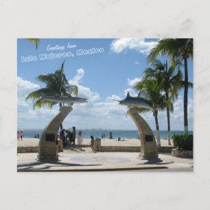 Carte Postale Salutations de Isla Mujeres, Mexique